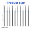 10 Pcs 3/32'' Cuticle Clean Drill Bit Set Cuticle Drill Bits for Nails Electric Nail File Machine Bits Diamond Nail Bit Manicure Pedicure Polishing Kit with Case for Salon Manicure view 2
