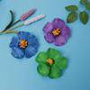 10 Pcs Flower Hair Clips for Women, 3.94 Inch Hibiscus Hawaiian Flower Clips for Hair Accessories, Beach Party (White) view 4