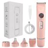 Bikini Trimmer for Women,4 in 1 Electric Razors for Women with Ceramic Blades,Waterproof Pubic Hair and Face Har Trimmer,Replacement Noise Hair and Eyebrow Shaver,Grooming Kit for Travel view 1