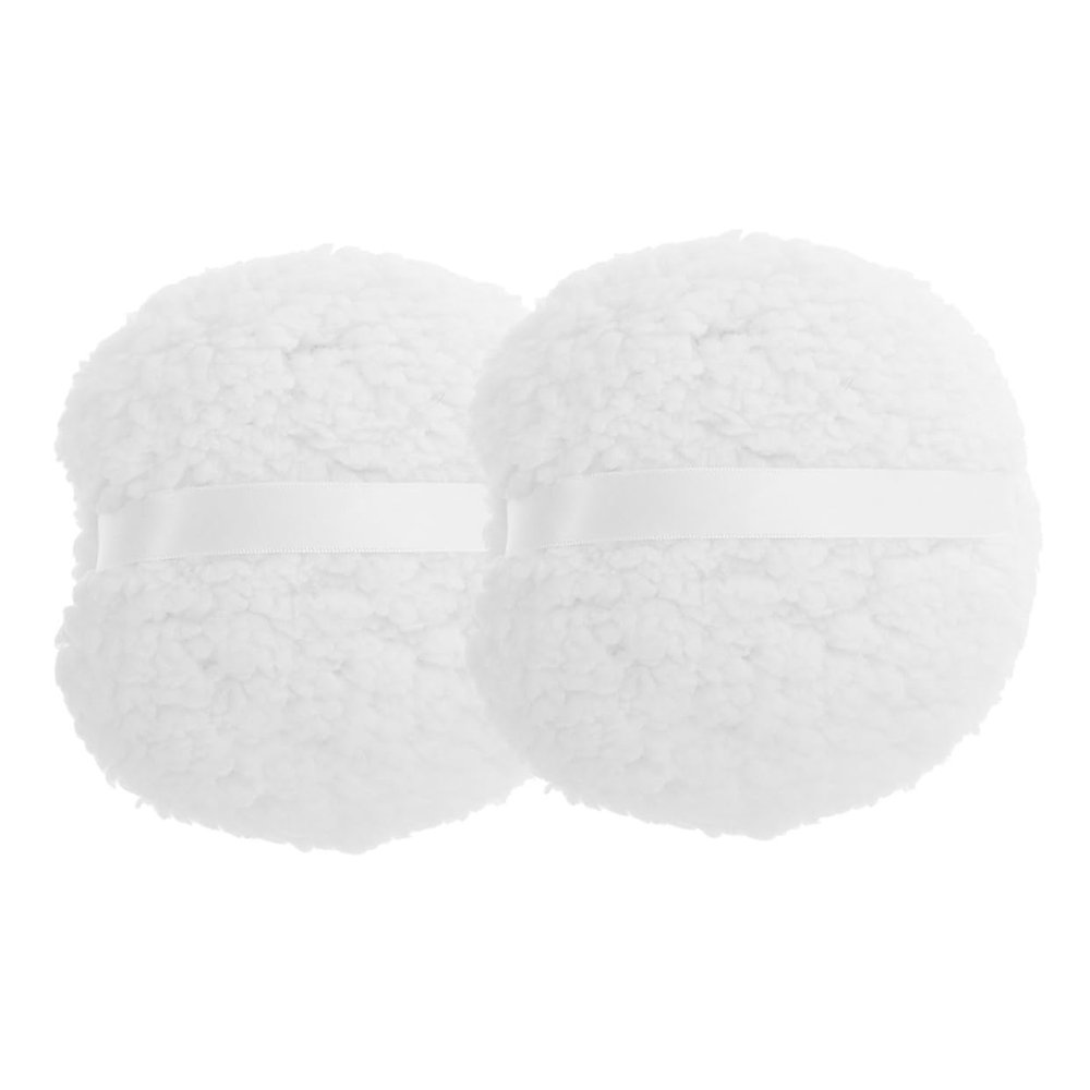 2pcs Oversized Body Powder Puff - 6inch Soft Long Plush Powder Applicator Reusable Dusting Puff For Women Sensitive Skin Full Body