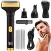 Foil Shaver, Electric Shavers for Men, 4-in-1 Painless Foil Shaver with LED Display, Rechargeable Cordless Beard Trimmer for Men Face Nose Eyebrows Hair view 1