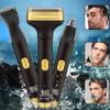 Foil Shaver, Electric Shavers for Men, 4-in-1 Painless Foil Shaver with LED Display, Rechargeable Cordless Beard Trimmer for Men Face Nose Eyebrows Hair view 2