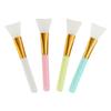 4pcs Silicone Face Mask Applicators Kit, Soft Flexible Hairless Brushes Set for Mud Clay,Charcoal Mixed Mask or Moisturizers,Facial Body Beauty Tool view 1