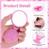 100pcs Breast Cancer Awareness Gifts for Women Pink Ribbon Mini Folding Makeup Mirror Bulk Round Pocket Portable Mirror Breast Cancer Awareness Accessories for Girls Survivor Party Favors Supplies view 3