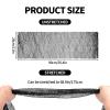 African Net Sponge, Nylon Exfoliating Bath Net Cloth Back Scrubber Towels Dead Skin Removal Shower Washcloth Long Body Scrub Cloth for Men & Women (Black) view 2