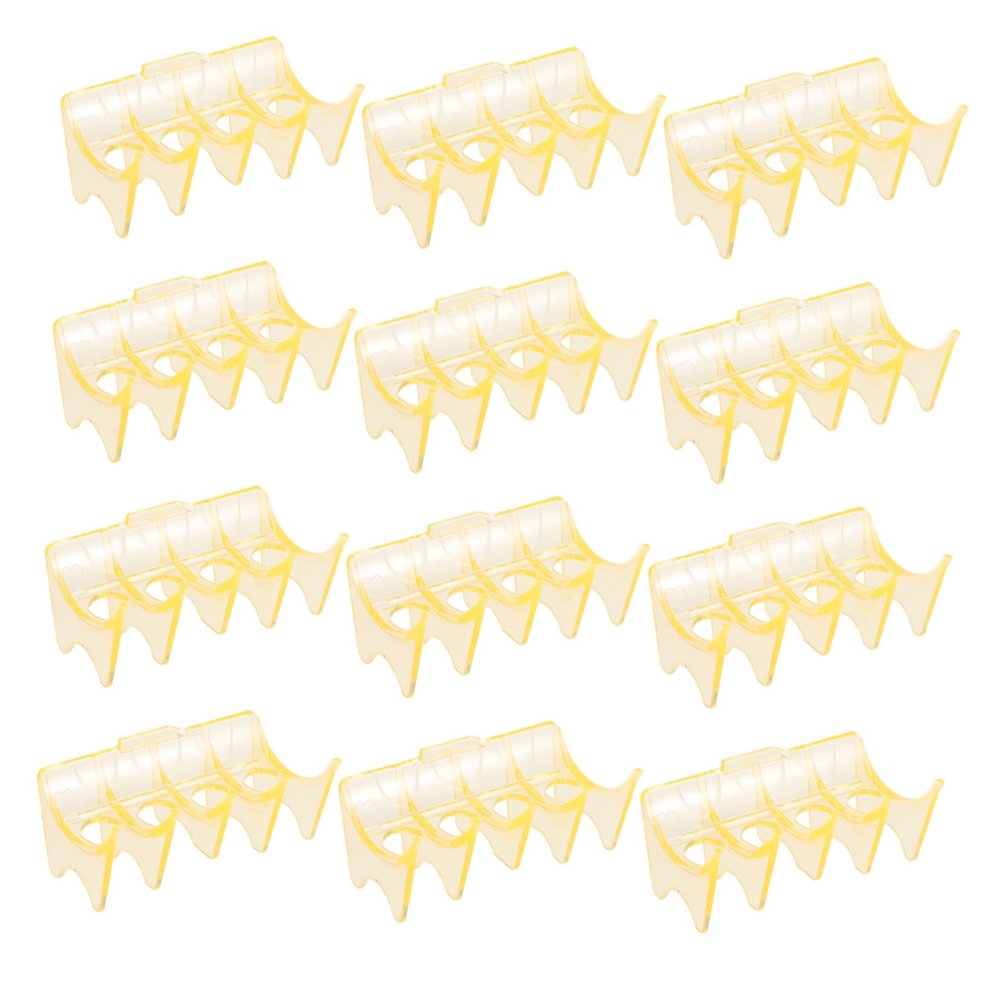 Beavorty 12Pcs High-Temperature Resistant Hair Perm Rods Holders Plastic Hair Curling Tools Rack for Salon Use Sturdy Curlers Storage Stands