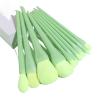 10 pcs green makeup brushes set complete with loose powder brushes and makeup brushes view 1