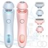 Electric Shaver, 2 in 1 Women's Body Shaver, Hair Remover, Electric Lady Razor, Waterproof Electrics Bikini Trimmer for Women (Pink+Blue) view 1