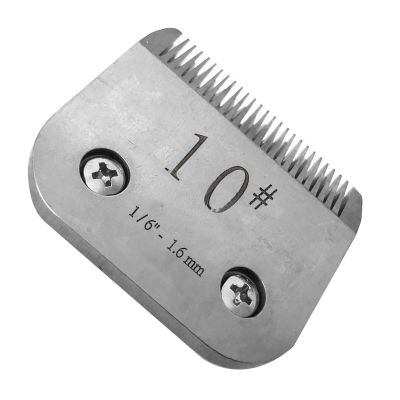1.6mm Replacement Detachable Dog Clipper Blade, Size-10F for Wahl KM2, KM5, KM10, A5 Clippers