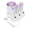 YUYTE 4 in 1 Wax Warmer,3 Roll On Wax Warmer,Anti Scald,220W Hair Removal Roll Machine for Home Use,Single Pot Transparent Lid (US Plug 110V) view 1