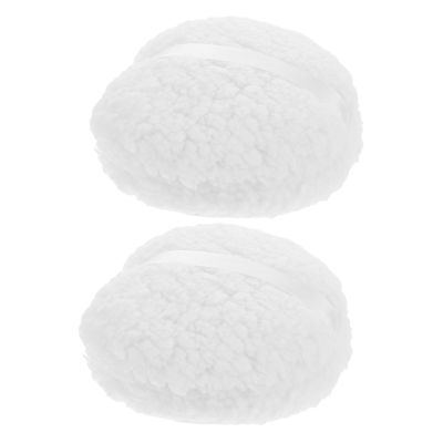 2pcs Body Powder Puff - 6inch Oversized Loose Powder Puff Soft Long Plush Dusting Applicator Reusable Washable For Full Body