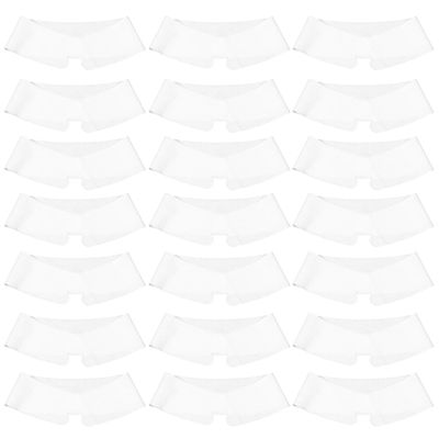 FRCOLOR 20Pcs Disposable Abdominal Sweat Liners 27.9in Long Cotton Belly Pads for Sweat Rash & Skin Fold Protection White