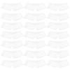 FRCOLOR 20Pcs Disposable Abdominal Sweat Liners 27.9in Long Cotton Belly Pads for Sweat Rash & Skin Fold Protection White view 1