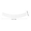 FRCOLOR 20Pcs Disposable Abdominal Sweat Liners 27.9in Long Cotton Belly Pads for Sweat Rash & Skin Fold Protection White view 2