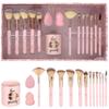 15pc Beauty Set - Beautiful Brush Collection Blenders Spoolie Storage Tumbler Professional Cosmetic Tools Application Face Eye Kit view 1