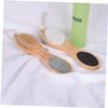 FOMIYES 1pc Wooden Double Sided Pedicure File Exfoliating Foot Care Tool for Removal Pumice Stone Brush for Healthy and Elegant Feet view 2