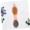 FOMIYES 1pc Wooden Double Sided Pedicure File Exfoliating Foot Care Tool for Removal Pumice Stone Brush for Healthy and Elegant Feet view 3