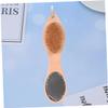 FOMIYES 1pc Wooden Double Sided Pedicure File Exfoliating Foot Care Tool for Removal Pumice Stone Brush for Healthy and Elegant Feet view 4