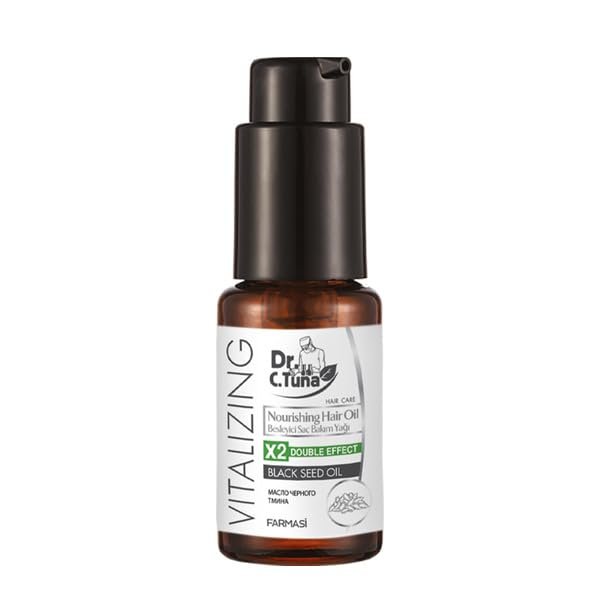 FARMASi Vitalizing Nourishing Hair Oil 30ml / 1flOz  Concentrated Black Seed Oil with Sweet Almond, Sunflower & VitaminE  Boosts Shine, Strength & Hydration