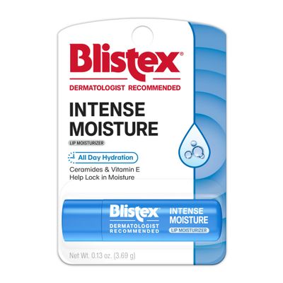 Blistex Intense Moisture - All Day Hydration Lip Balm & Moisturizer for Dry Lips - Ceramides to Lock in Moisture Vitamin E Smooths, 1 Count, 0.13oz (3.69 g)
