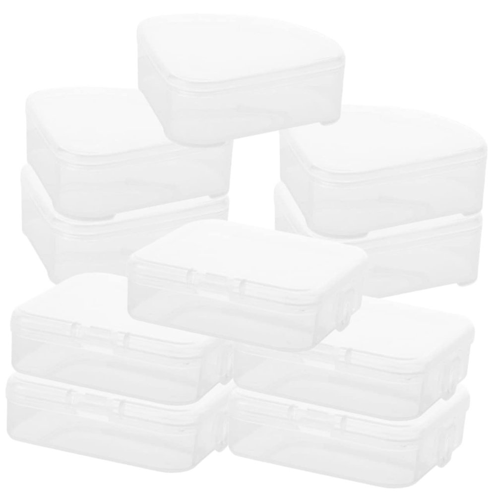 OUNONA 10Pcs Makeup Sponge Storage Box Portable Case for Cosmetic Egg and Powder Puff for All Shapes Lightweight Durable and Easy to Carry Travel