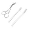 ERINGOGO 1Set Eyebrow Trimmer Scissors Kit with Comb Folding Razor for Eyelash Grooming for Women Men Travel Friendly Facial Razor Set view 1