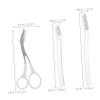 ERINGOGO 1Set Eyebrow Trimmer Scissors Kit with Comb Folding Razor for Eyelash Grooming for Women Men Travel Friendly Facial Razor Set view 2