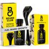 Beard Club Derma Roller & Beard Growth Oil - Microneedling Roller with 540 Titanium Coated Microneedles & Cedar, Sandalwood Beard Oil view 1