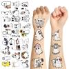 10 Sheets Halloween Ghost Temporary Tattoos for Kids, Horror Halloween Decoration Sticker Gifts for Girl Boys Home Activity Class Prizes Carnival Rewards (Ghost) view 1