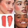 Blush Palette Duo  Cream & Powder Blush Set in Orange Red, Long-Wearing & Moisturizing, Easy to Blend, Radiant Coverage for Cheeks, Eyes & Lips, Magnetic Palette Compatible (2-Pack, Cherry Rush) view 3