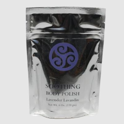 Body Polish - Lavender Lavandin Natural Salt Scrub - 6 Ounce