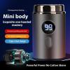 Mini Portable Electric Travel Shaver for Men, Pocket SizeShaver with Led Display, USB Rechargeable Waterproof Face Beard Trimmer, Ipx7 Washable (Gray) view 2