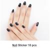 Panther with Blue Eyes Nail Stickers 50 Sheets Gloss Nail Strips Bundle Long Lasting Gel Nail Stickers Art Decals Easy to Apply and Remove for Women DIY Decorations view 2