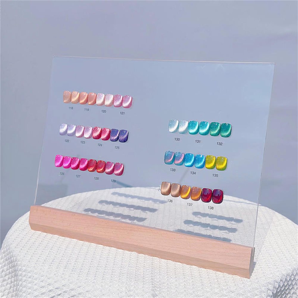 Acycoin2A DIY Acrylic Nail Art Sample Display Board Transparent Color Rack