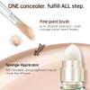 CATKIN Full Coverage Dual-Ended Liquid Concealer Eraser Dark Circles Treatment, Creamy Blendable smooth formula for Blemishes Redness, Long Lasting Waterproof, Sponge Tip Included 5g C03 OAT view 3