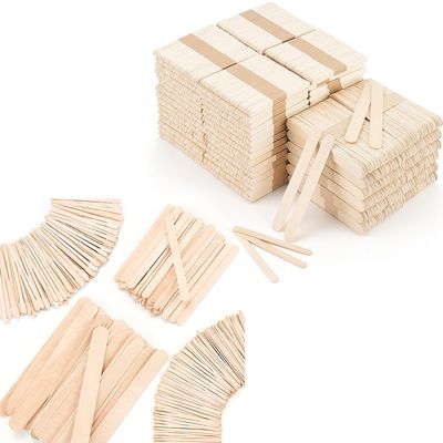 4 Style 500 Pcs Waxing Sticks & 2 Style 2000 Pcs Popsicle Sticks