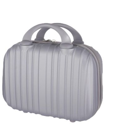 Hard-Shell Makeup Travel Case, 13-Inch Cosmetic Carrying Case with Elastic Strap, Abs Luggage Organizer and Anti-Slip Feet