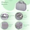 Hard-Shell Makeup Travel Case, 13-Inch Cosmetic Carrying Case with Elastic Strap, Abs Luggage Organizer and Anti-Slip Feet view 4