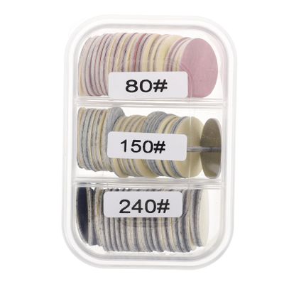Beavorty 60pcs Complete Manicure Set Nail Sanding Bit Dead Skin Polishing Slices Replacement Sandpaper Sanding Discs Pedicure Tools