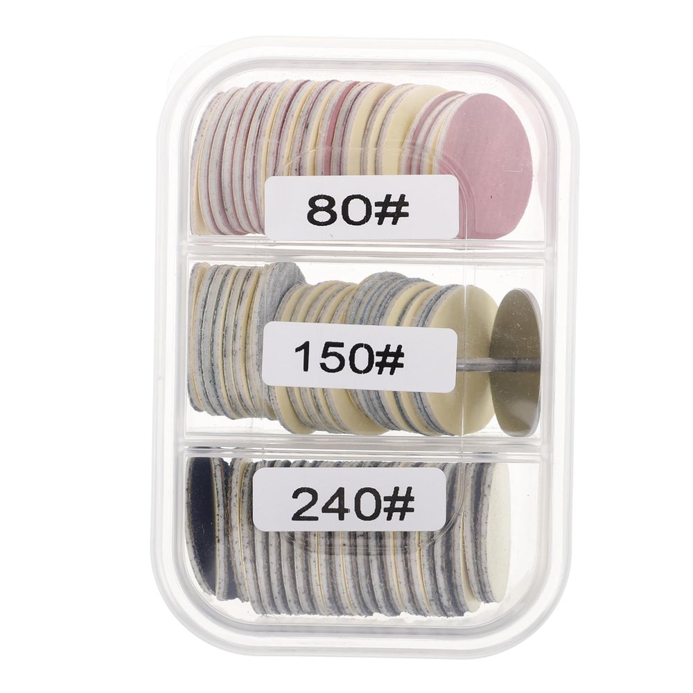 Beavorty 60pcs Complete Manicure Set Nail Sanding Bit Dead Skin Polishing Slices Replacement Sandpaper Sanding Discs Pedicure Tools