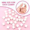 100PCS Nail Sponges for Ombre, White Soft Sponges with 1PC Grabbing Pen for Gradient Nail Design, Mini Disposable Nails Art Sponge, Manicure Nails Art Tools view 3