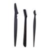 CIYODO 3pcs Eyebrow Trimmer Set Women's Razors Eyebrow Makeup Tool Kit Portable Razor Remover Portable Trimmer Shaper Black view 1