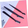 CIYODO 3pcs Eyebrow Trimmer Set Women's Razors Eyebrow Makeup Tool Kit Portable Razor Remover Portable Trimmer Shaper Black view 4