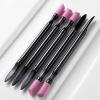 5 Pcs Cuticle Pusher for Manicure Double Headed Cuticle File Stone Quartzs Pen Nails Art Polishing Pen Manicure Tool view 3