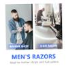 Healeved Manual Straight Shaving Razor for Men Safe Razor Tool for Beard Hair Professional Barber Supplies for Home Salon Use Easy for Less Skin Irritation view 4