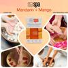 BCL Spa Mandarin + Mango Professional Pedicure Kit Foot Spa Set  Exfoliate, Hydrate & Refresh Skin | Dead Sea Salt Soak, Sugar Scrub, Moisture Mask & Massage Cream | Professional & Home Uses view 4