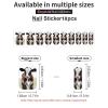 Cow Nail Stickers 50 Sheets Gloss Nail Strips Bundle Long Lasting Gel Nail Stickers Art Decals Easy to Apply and Remove for Women DIY Decorations view 3