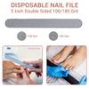 3-Piece Pedicure Kit  200-Count Nail File, Pumice Pad & Buffer  Convenient Disposable Foot Care Set for Home, Travel & Spa view 3