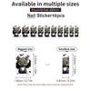 Cute Bat Nail Stickers 50 Sheets Gloss Nail Strips Bundle Long Lasting Gel Nail Stickers Art Decals Easy to Apply and Remove for Women DIY Decorations view 3
