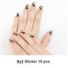 Mid-Century Modern Art Cat Nail Stickers 50 Sheets Gloss Nail Strips Bundle Long Lasting Gel Nail Stickers Art Decals Easy to Apply and Remove for Women DIY Decorations view 2